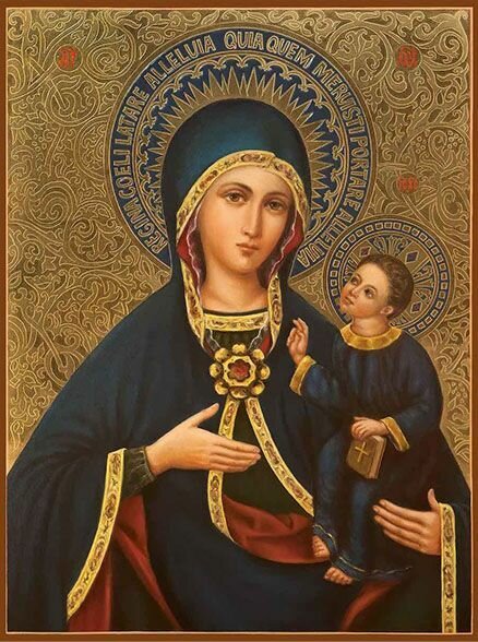 Икона Армянской Божией Матери на дереве