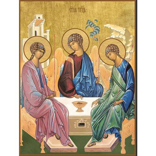 Икона День Святой Троицы на дереве праздники лета господня день святой троицы пятидесятница