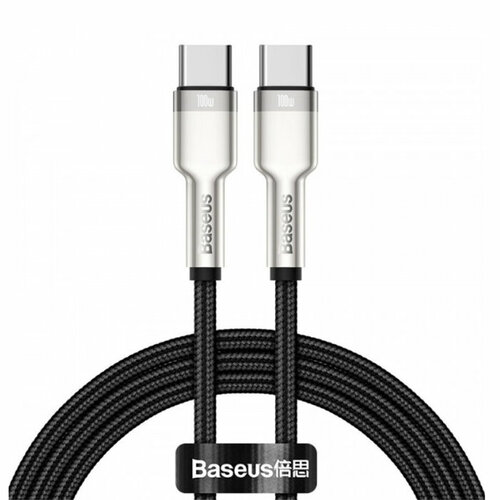 Baseus Кабель Baseus Cafule USB-C/USB-C 100W 1м (CATJK-C01) , для быстрой зарядки телефонов , планшетов кабель baseus cafule metal cable catjk c02 type c 100w 1m белый