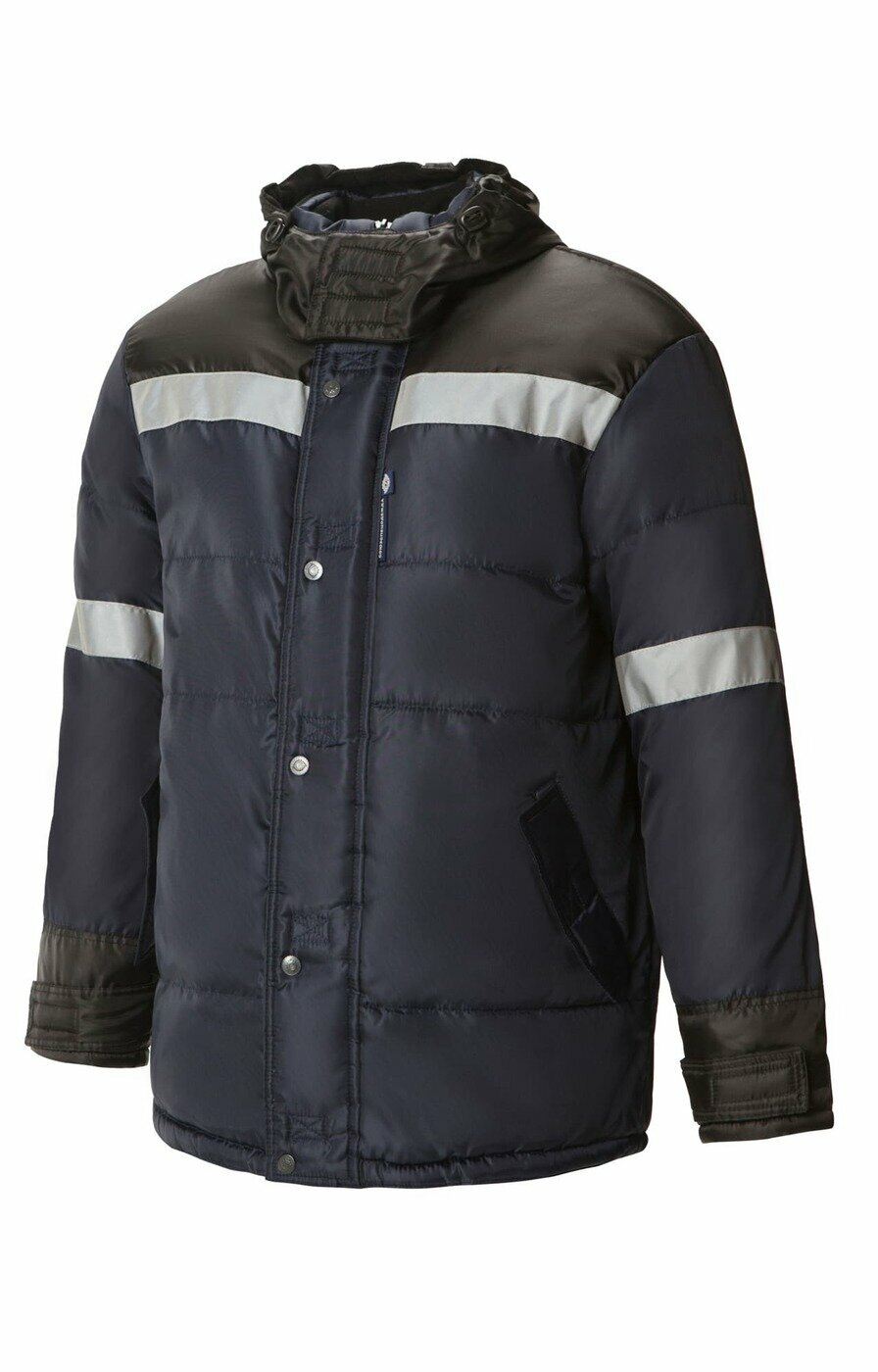 Куртка «VeyGar» (Вейгер) утепленная ткань "Оксфорд" с СВП (СОП) темно-синий/черный 44-46/170-176