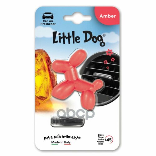 Ароматизатор На Дефлектор Little Dog Amber (Янтарь) Little Dog Ed1212 Little Dog арт. ED1212
