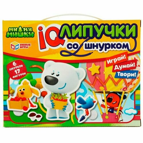 Игра Умка IQ-липучки со шнурком. Лесная поляна. Воздушный шар. Ми-ми-мишки 4680107930385