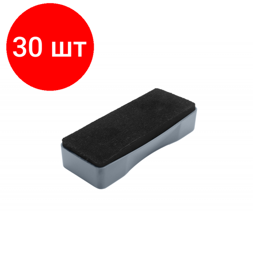 Комплект 30 штук, Губка-стиратель д/досок Attache магнитн,50x125мм, европодвес, серый, прямоуг губка для досок attache магнитная 50x125мм европодвес серый прямоугол 1353213