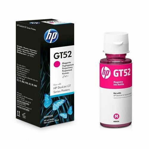 чернила sp h gt52m m0h55ae для hp пурпурные 100ml Чернила GT52 для HP Ink Tank 315, 410, 415, 115, 319, 419, 310 M0H55AE пурпурные