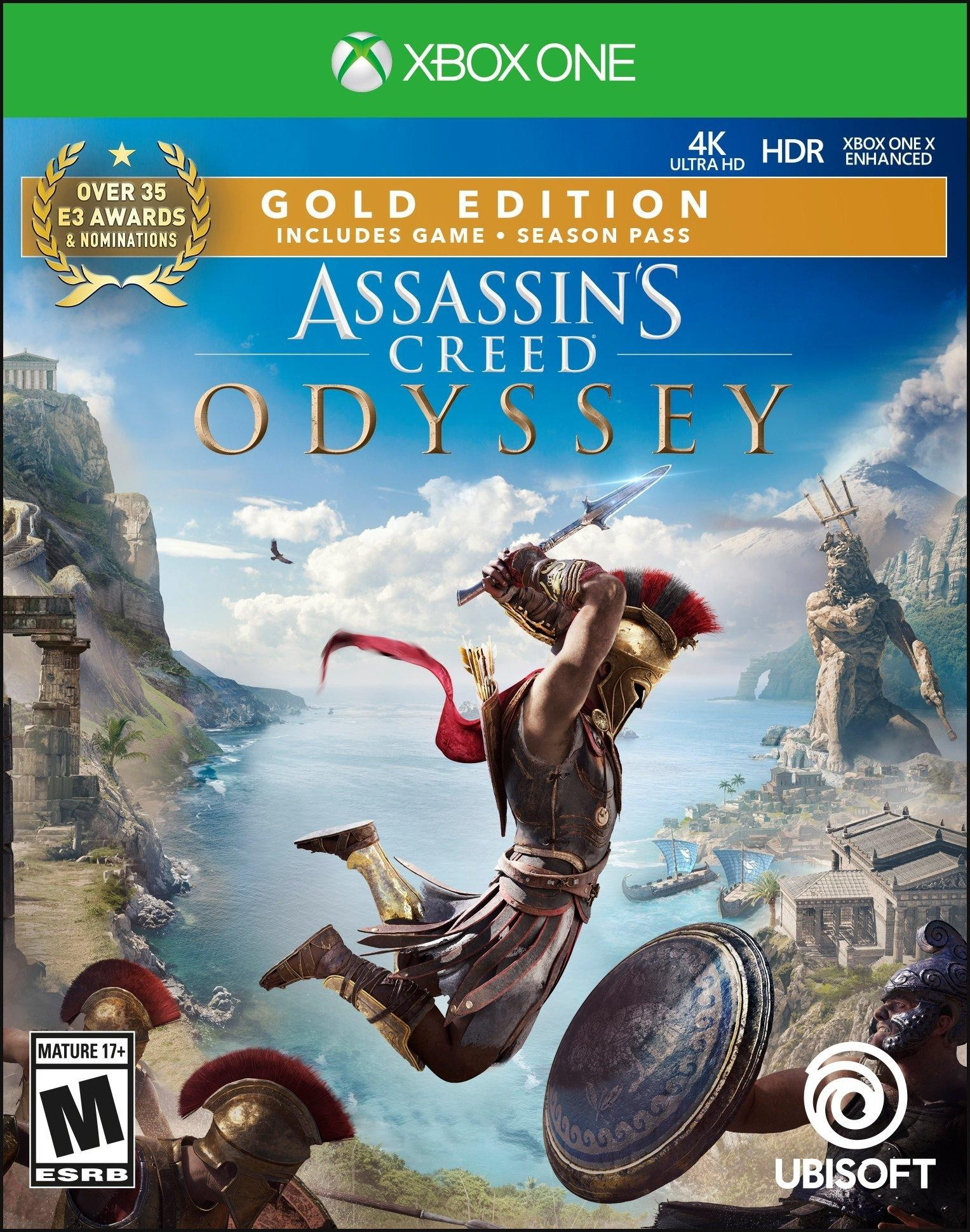 Игра Assassins Creed Odyssey Gold Edition, цифровой ключ для Xbox One/Series X|S, Русская озвучка, Аргентина