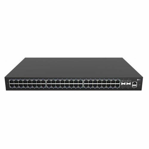 Коммутатор Ftech Fplus FCS-2352TX-P 48 порта 101001000BASE-T RJ45 PoE 4 порта 10GE SFP 2 блока питания AC 220В 850Вт высота 1RU 77853200₽