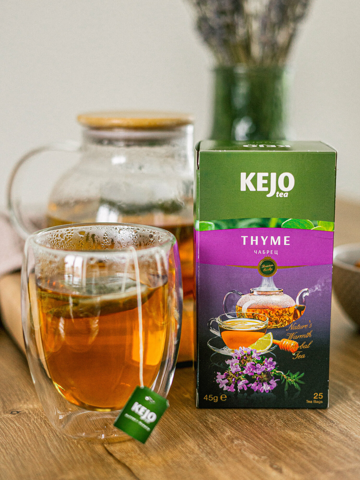 Чай травяной THYME (Чабрец) KejoTea 25 шт - фотография № 4