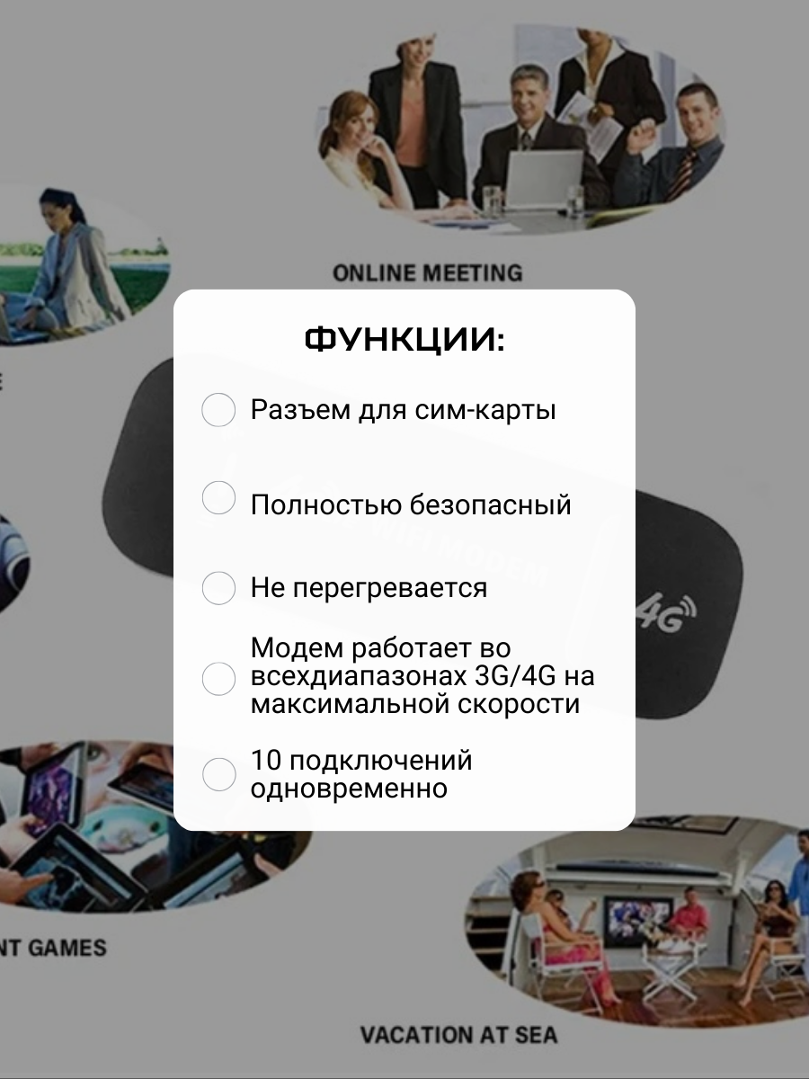 Модем 4G WiFi роутер