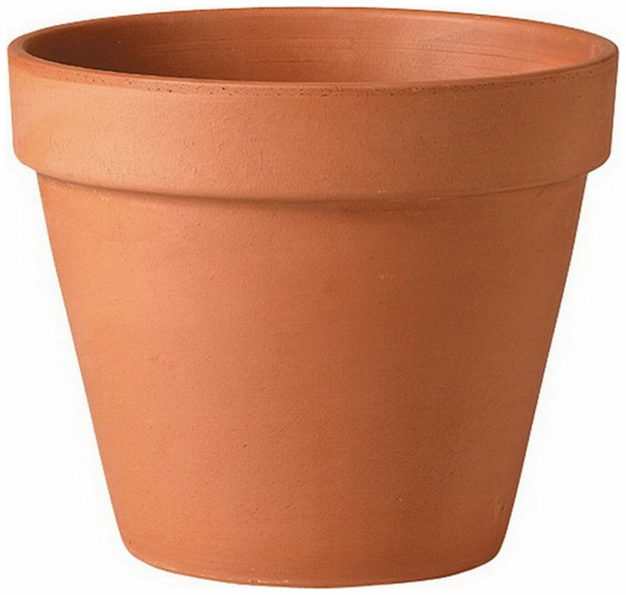 Горшок Deroma VASO d21 см керамический коричневый светлый