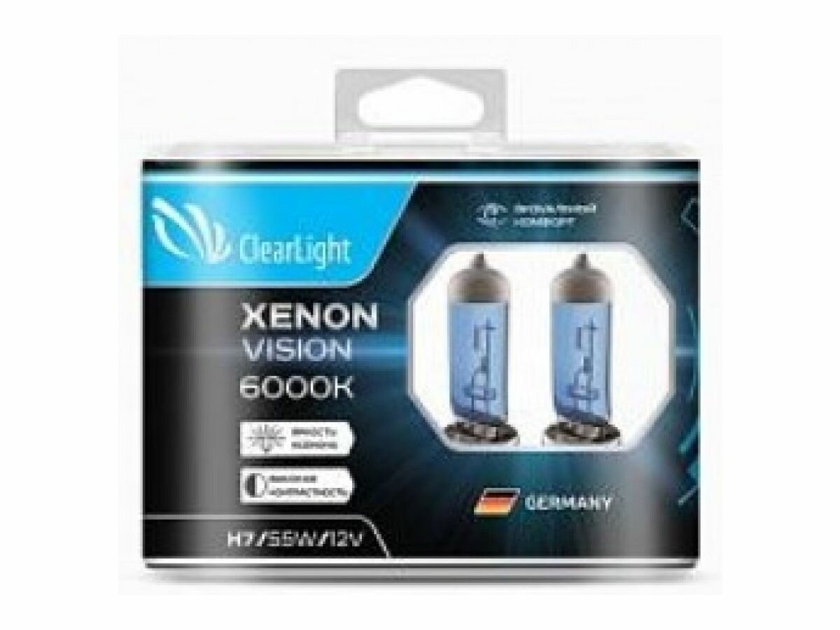 Лампа Clearlight H15 12V-15/55W XenonVision (компл 2 шт.) MLH15XV