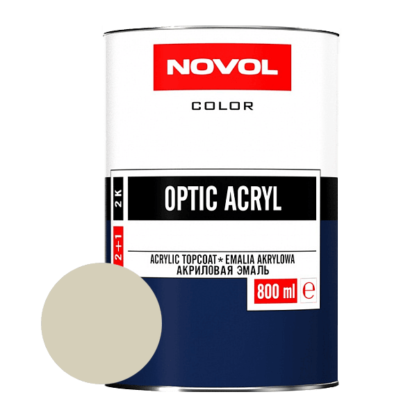 Акриловая эмаль NOVOL OPTIC ACRYL 295 Сливочно-белая 0,8 л.