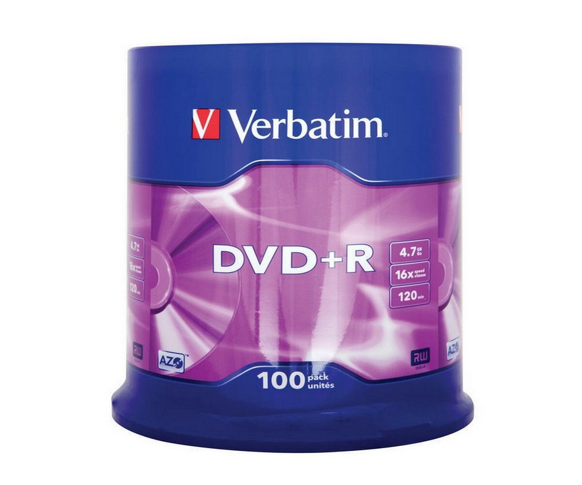 диски dvd+r 4.7Gb 16x Matte Silver Verbatim - фото №9