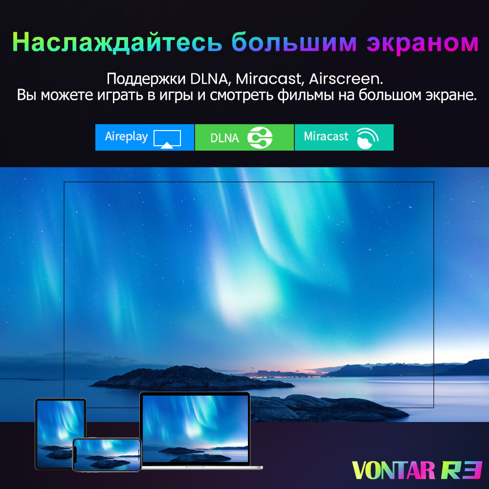 Смарт ТВ Приставка Vontar R3 RGB 4/64GB