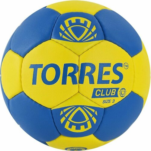 фото Мяч гандбольный torres club h32143, размер 3, сине-желтый