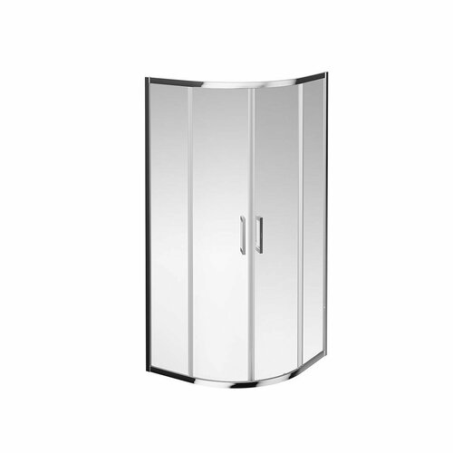 VE.90. RSD. CR Душевой уголок VETRO, раздвижной, четверть круга, 90х90х195, хром