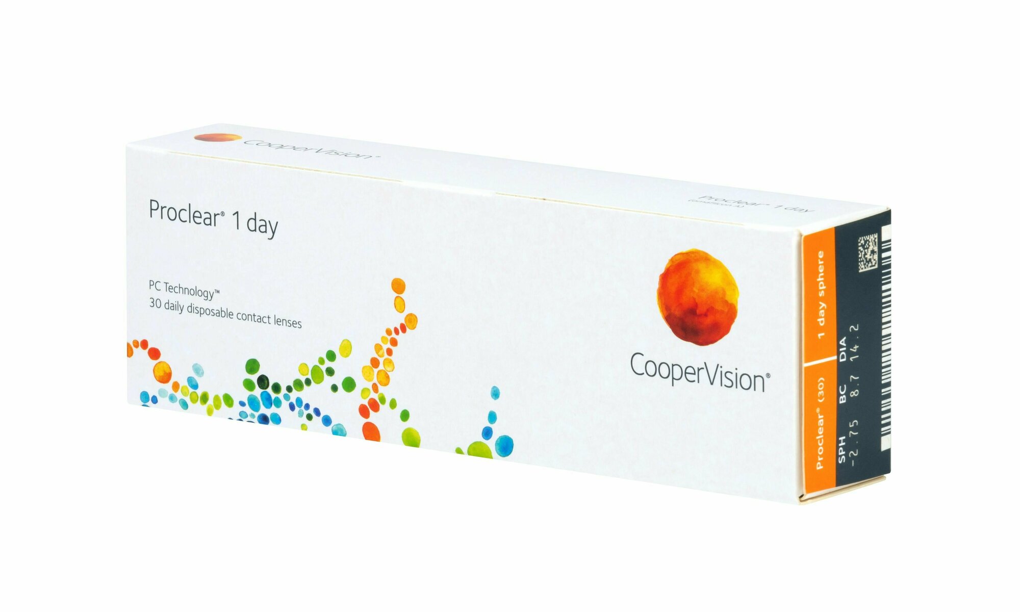 Контактные линзы CooperVision Proclear 1 Day (30 линз) R 8,7 D -5