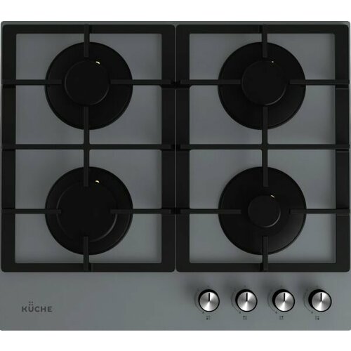 Варочная панель газовая KUCHE GGH 640 GF Серая 1148600₽