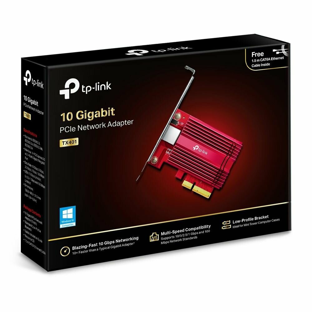 Сетевой адаптер PCI Express TP-LINK PCI Express x4 - фото №10