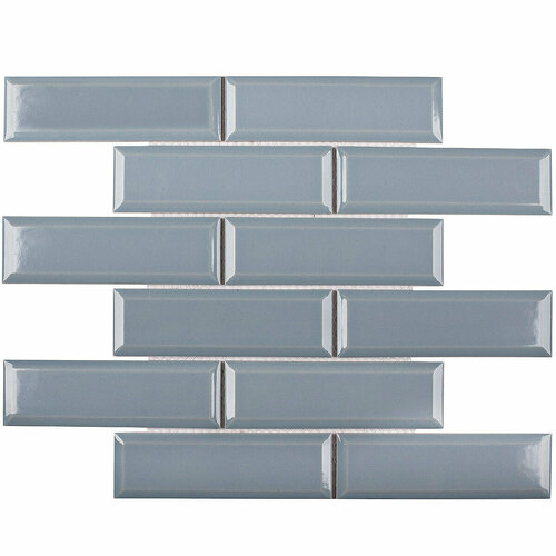 Мозаика Starmosaic Brick Metro Bluish Grey Glossy 28,7x29,5 (цена за 20 шт)