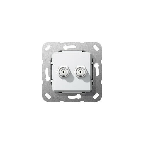 Gira SYSTEM 55 Гнездо SAT F 2 местн. caravan accessories flush mount 50 amp anderson plug mounting bracket panel cover for caravan camper boat truck