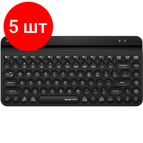 Комплект 5 штук, Клавиатура A4Tech Fstyler FBK30 черный USB BT/Radio slim(FBK30 BLACK) беспроводная клавиатура a4tech fstyler fbk30 зеленый