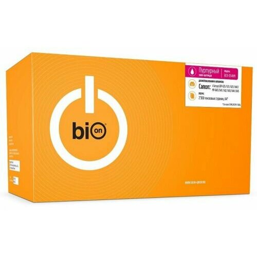 Картридж BION BCR-054HM 054HM для Canon i-Sensys LBP-620/621/623/640/MF-640/641/642/643/644/645 (2300 стр.), Пурпурный картридж bion bcr 054hm 054hm для canon i sensys lbp 620 621 623 640 mf 640 641 642 643 644 645 2300 стр пурпурный