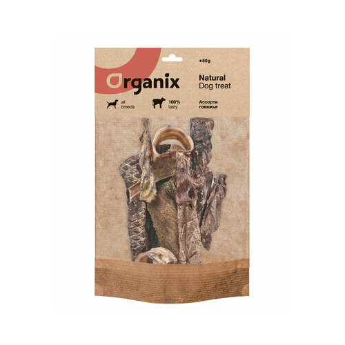 Organix лакомства Премиум лакомство Ассорти говяжье 55ск63 0,05 кг 58110 (7 шт) organix лакомства вяленое лакомство для кошек кусочки из куриного филе мясо 100проц 55ск63 0 03 кг 58332 1 шт