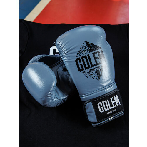 фото Бокceрскиe пeрчатки gоlем 16 унций из натуральной кожи мужские, женские, для девушек, девочек, мальчиков, синие. golem