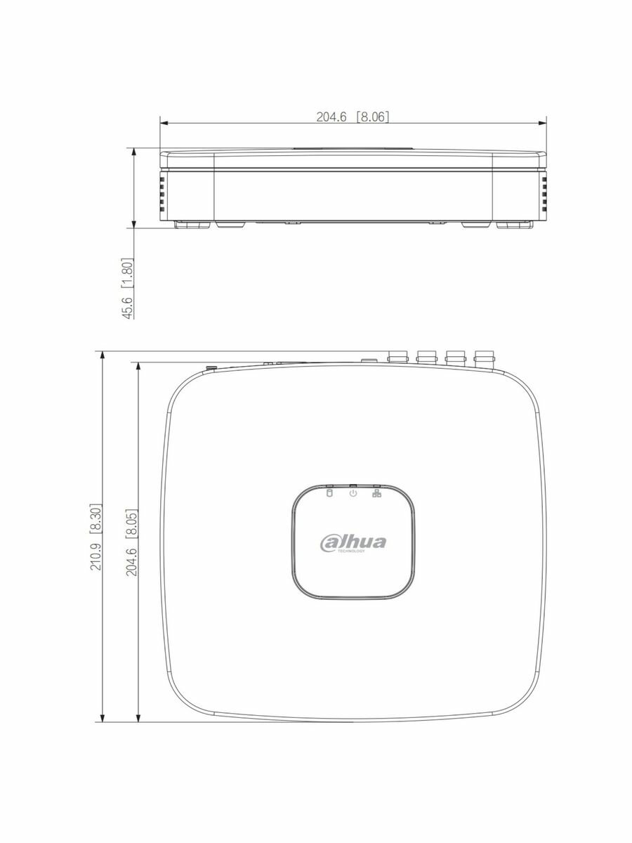 Видеорегистратор для видеонаблюдения HDCVI DH-XVR5108C-I3