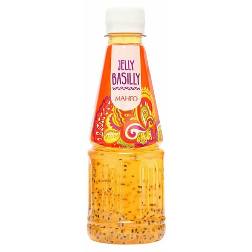 Напиток сокосодержащий Jelly Basilly с семенами базилика вкус Манго, 300 мл, 6 шт