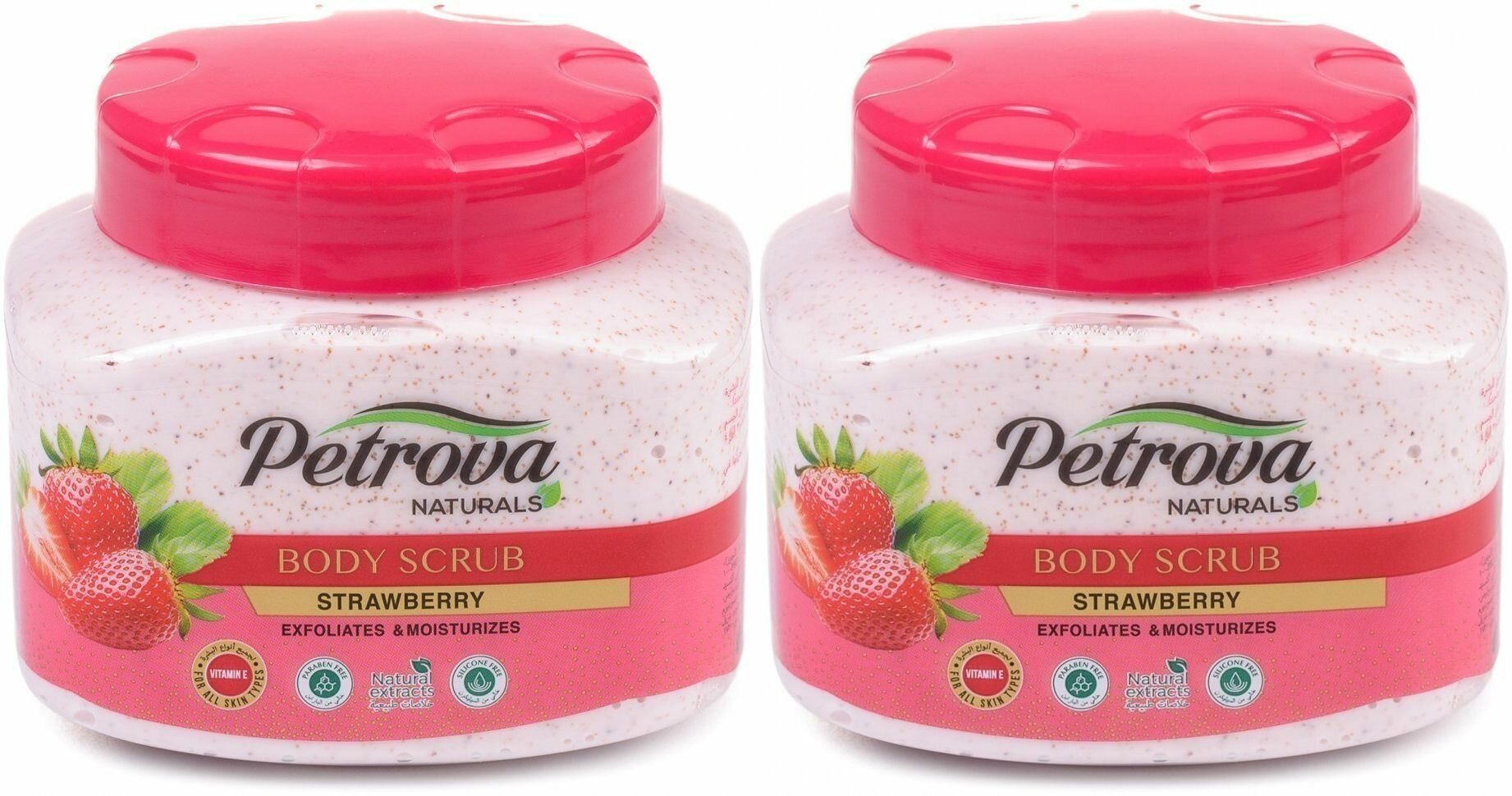 Скраб для тела Клубника Petrova 500мл BEAUTY AND PERFUME INTERNACIONAL FACTORY LLC - фото №1