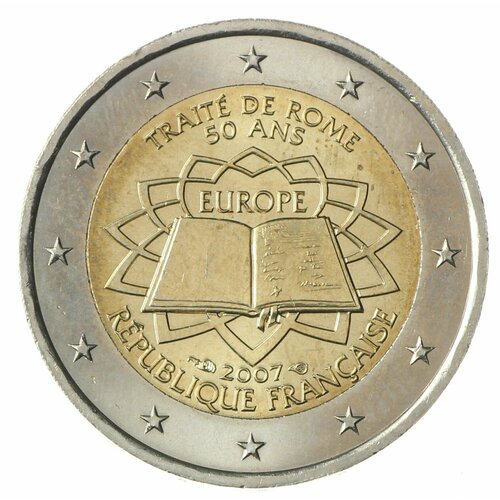 Франция 2 евро 2007 Римский договор франция 2 евро 2007 2021 xf