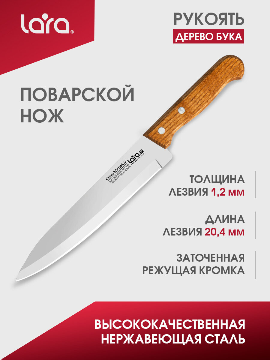 Набор ножей LARA LR05-40