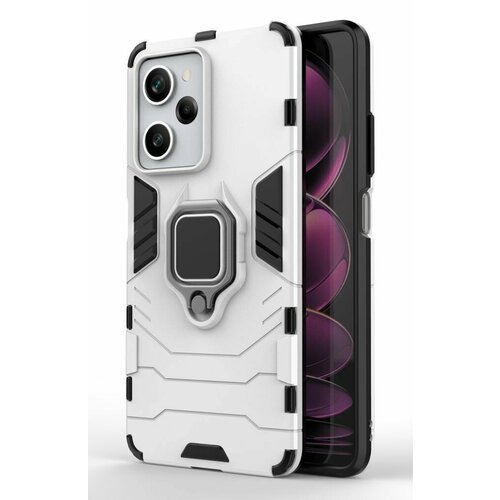 фото Чехол противоударный для xiaomi poco x5 pro и redmi note 12 pro 5g / поко х5 про и редми нот 12 про 5g (серебристый)