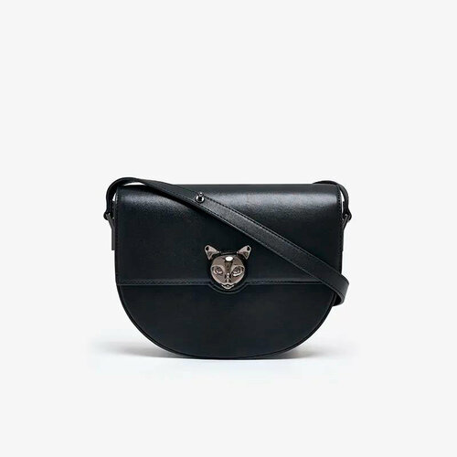 фото Сумка седло bafelli, фактура гладкая, черный