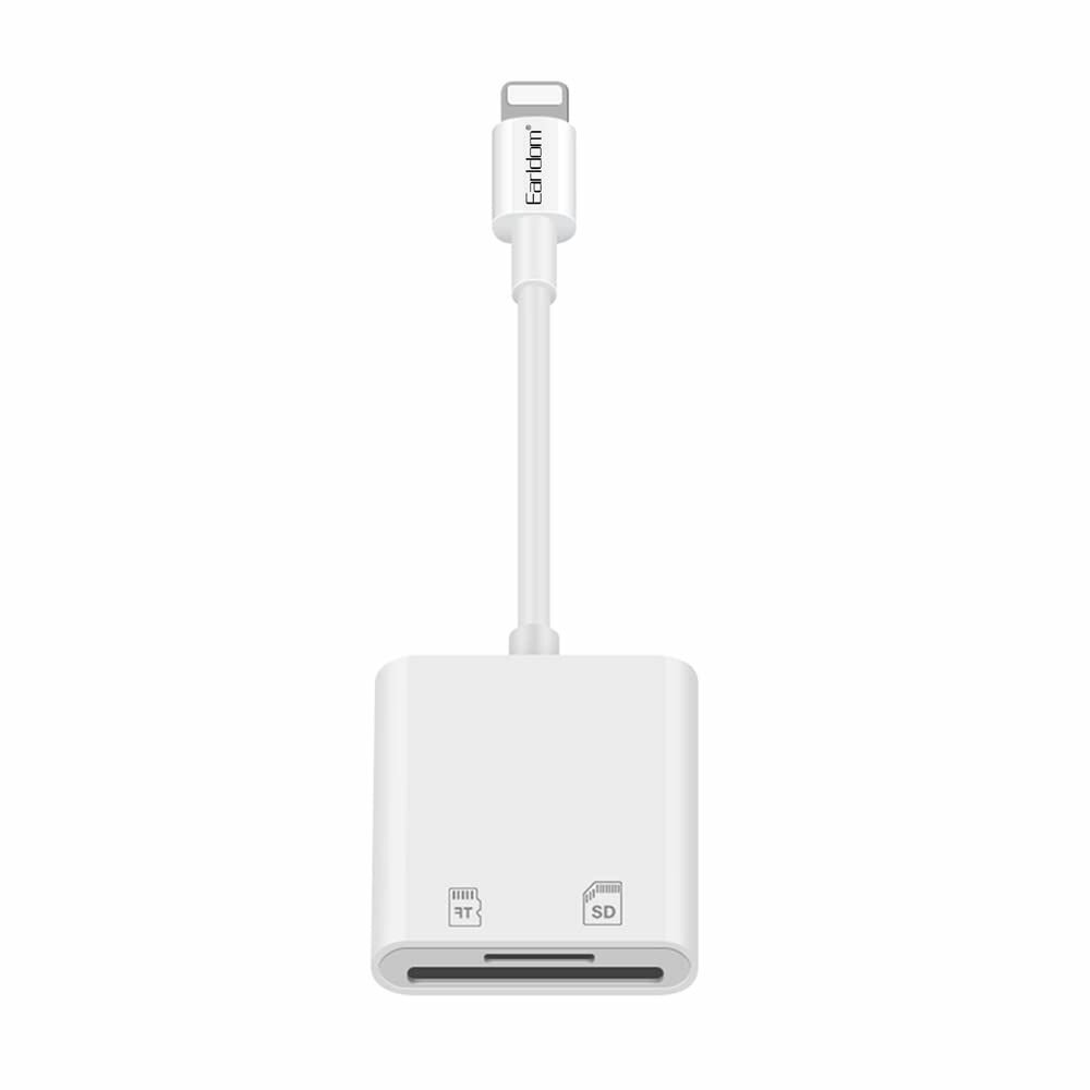 Картридер Earldom ET-OT47 для iOS устройств 8 pin lightning - SD/MicroSD — фото 11