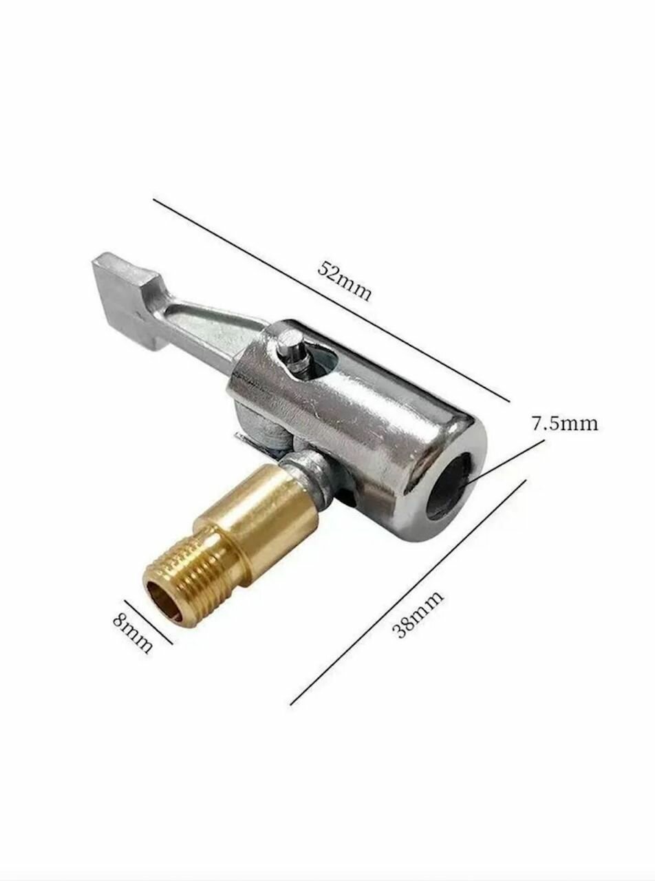 Быстросъемный наконечник диаметра 8 мм, Ниппель для накачки шин, Насадка для накачки шин, Насадка для компрессора, для автомобильного насоса