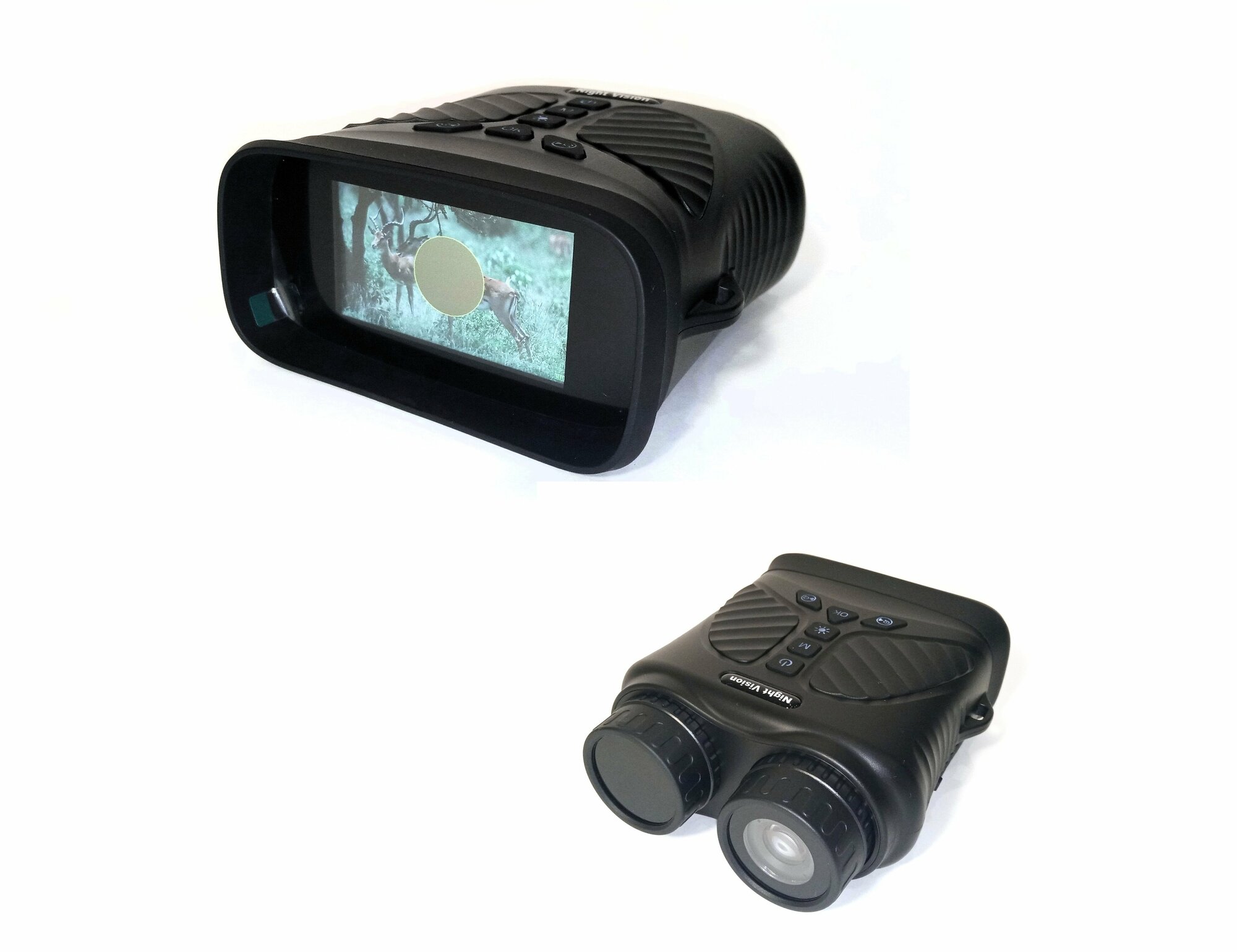 Бинокль-прибор ночного видения NGY YM-UQ-122 с ЖК дисплей ИК подсветкой карта памяти до 128 Гб фото- видео съёмка съёмный АКБ 18650