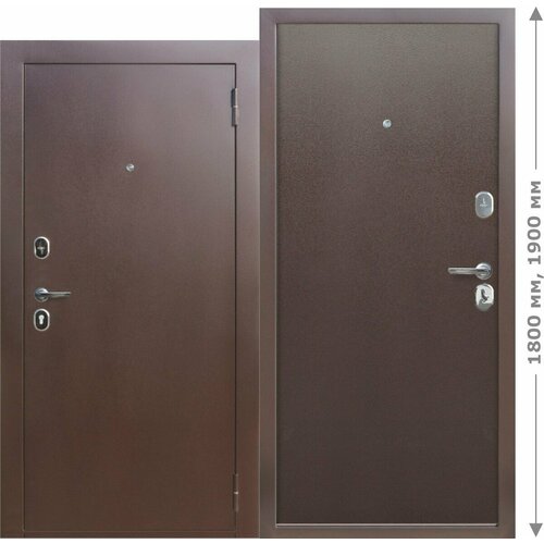дверь металлическая гарда металл металл 860 2050 правая Входная дверь Ferroni Гарда Мини Металл/Металл 960х1800 правая