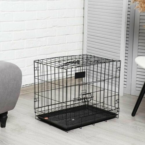 Клетка для собак 51 х 35 х 41 см, чёрная