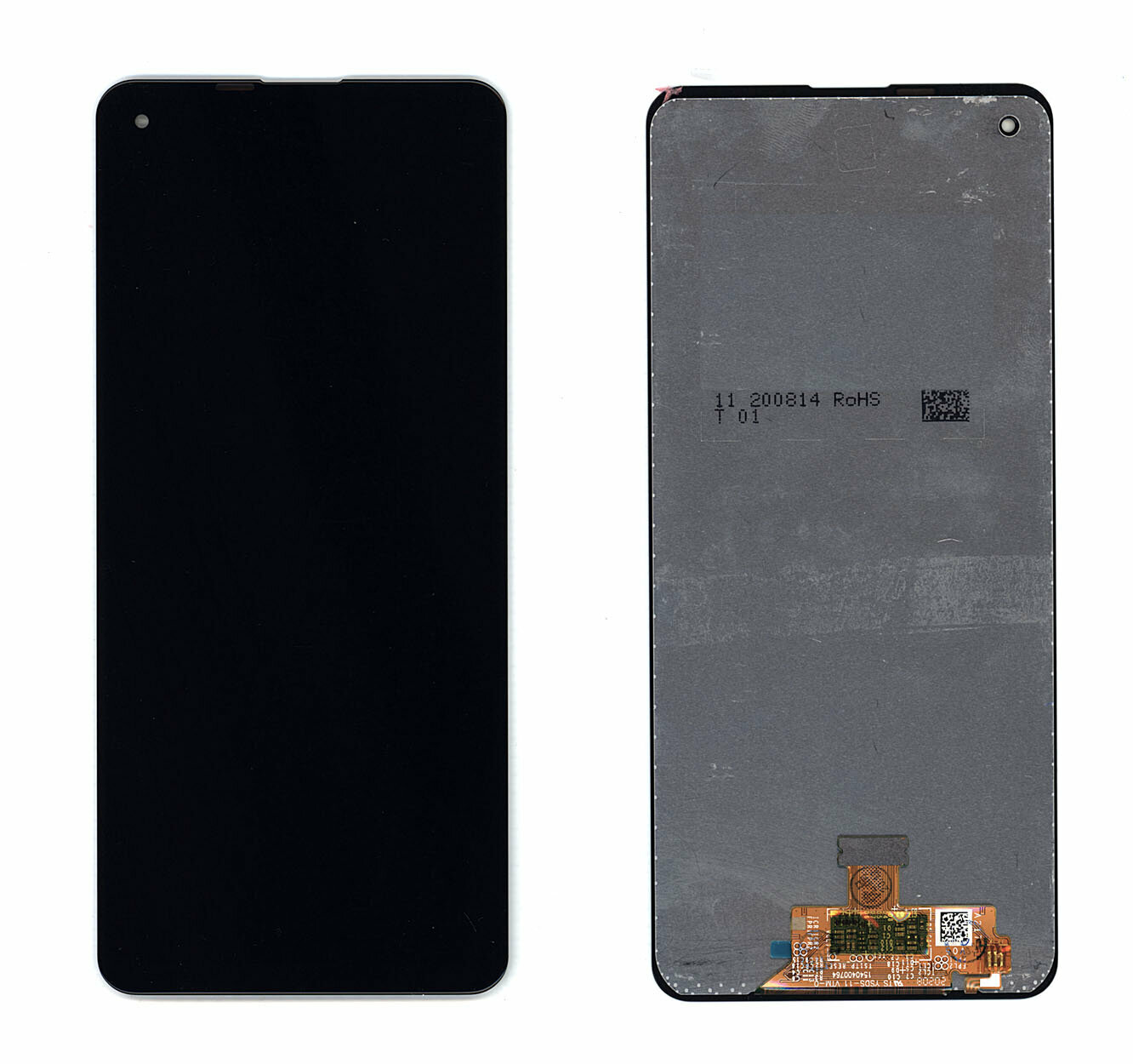Модуль (матрица + тачскрин) для Samsung Galaxy A21S SM-A217F OLED черный с рамкой