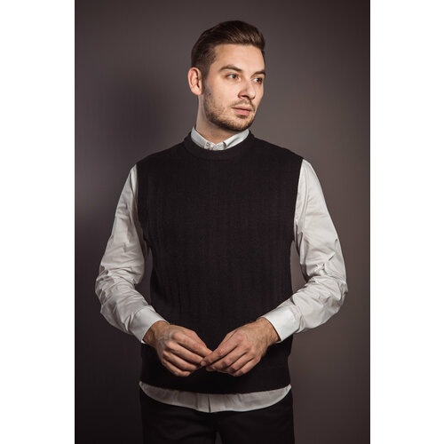 фото Жилет , размер 56, черный 0880 мужская территория