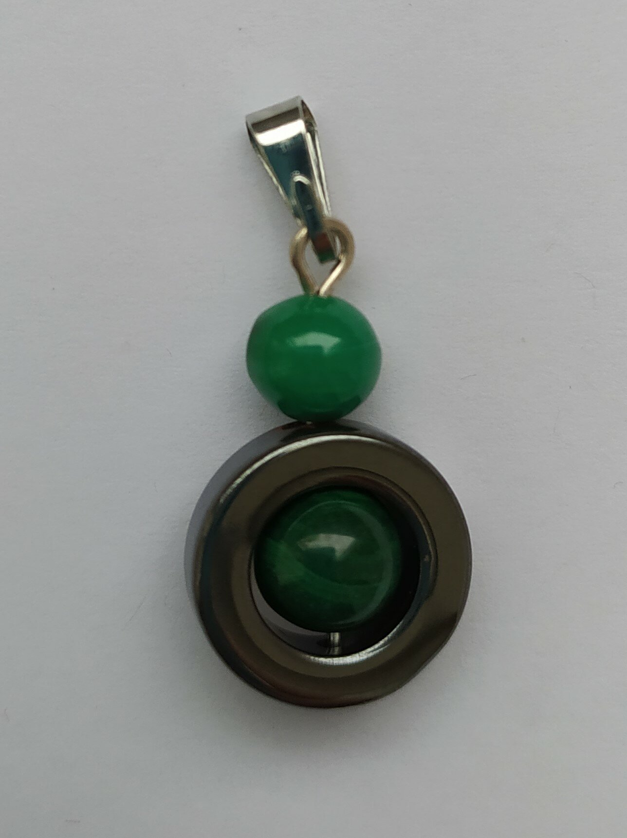 Подвеска, малахит, зеленый — фото 1