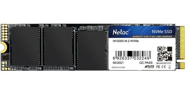 Твердотельный накопитель SSD M.2 1 Tb Netac NV2000 Read 2100Mb/s Write 2500Mb/s 3D NAND TLC (NT01NV2000-1T0-E4X)