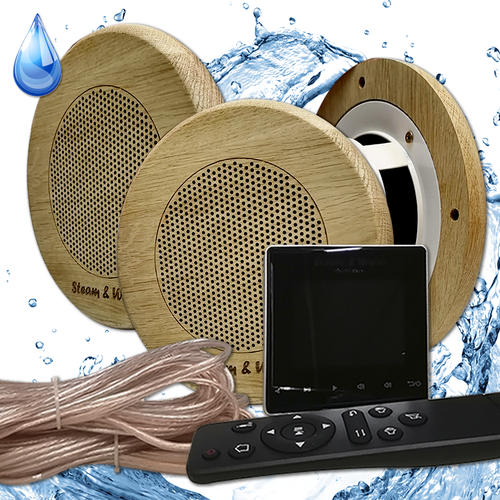 Акустика для хамама сауны бани бассейна SW 3 black SAUNA круглые 4675000₽