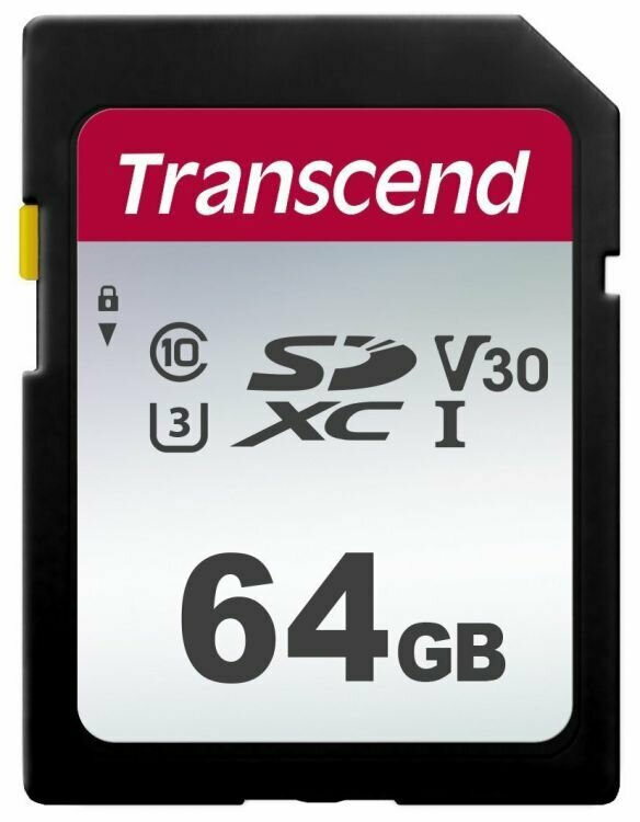 Карта памяти Transcend SD 64GB TS64GSDC300S