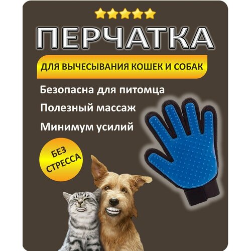 Перчатка для вычесывания шерсти перчатка для вычесывания домашних животных true touch