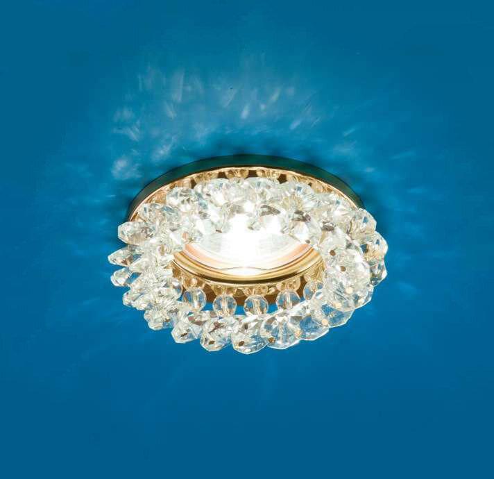 фото Italmac Venecia 51 04 74 светильник декор из огран стекла, MR16, основ - золото, стекло прозр