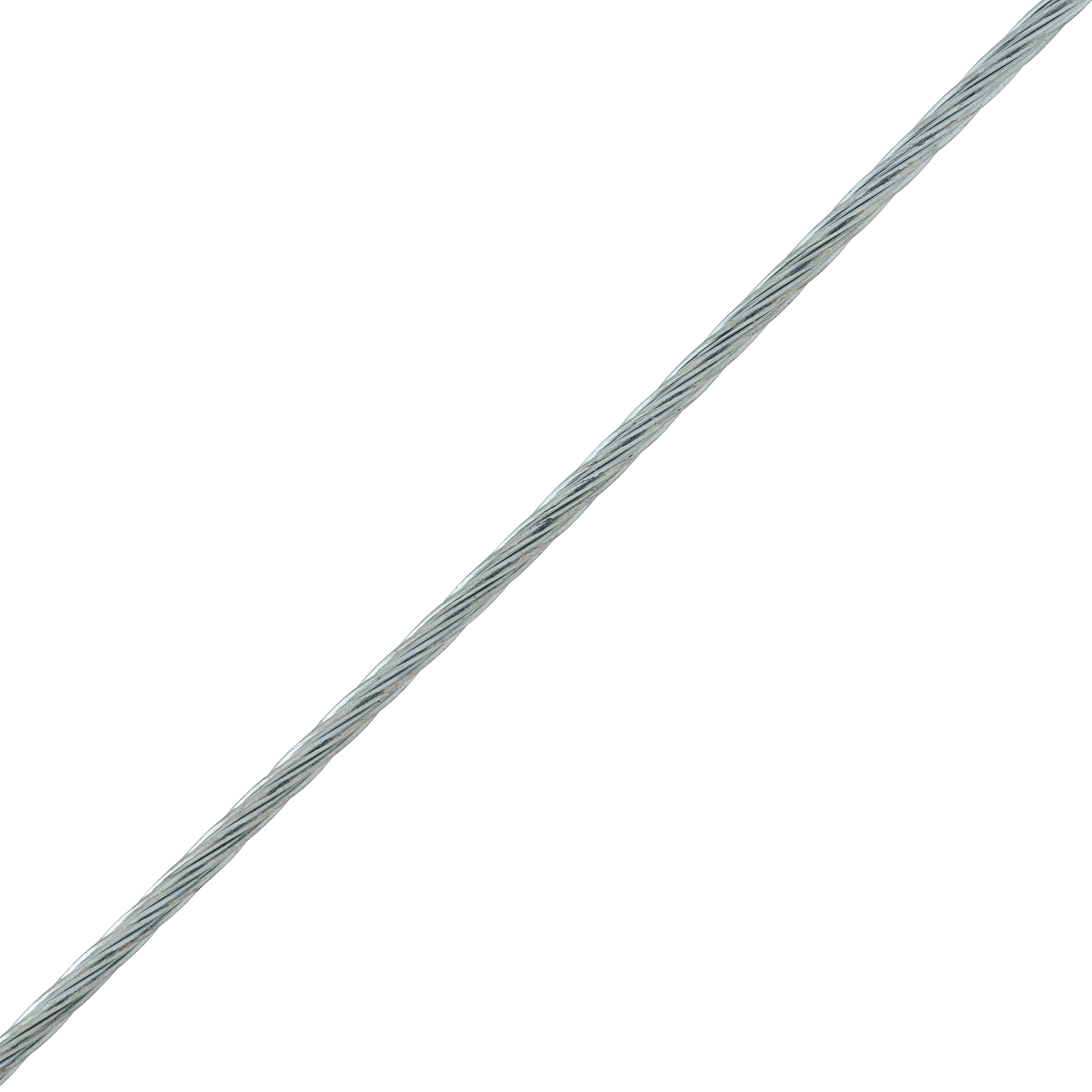 Трос стальной оцинкованный 1 мм цвет серебро, 100 м/уп. STANDERS