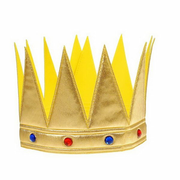 Корона "Царь", с камнями, цвет золотой